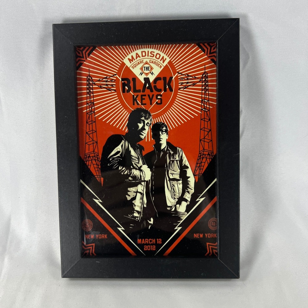The Black Keys Madison Square‎ Garden 2012 Concert Poster Framed Print 5x7